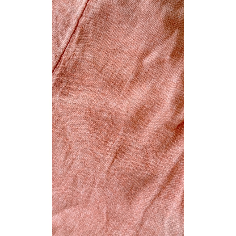 Haute Hippie Style Coral Pink Linen Blend Wide Leg Crop Jumpsuit Sz M Minimalist - Picture 12 of 13